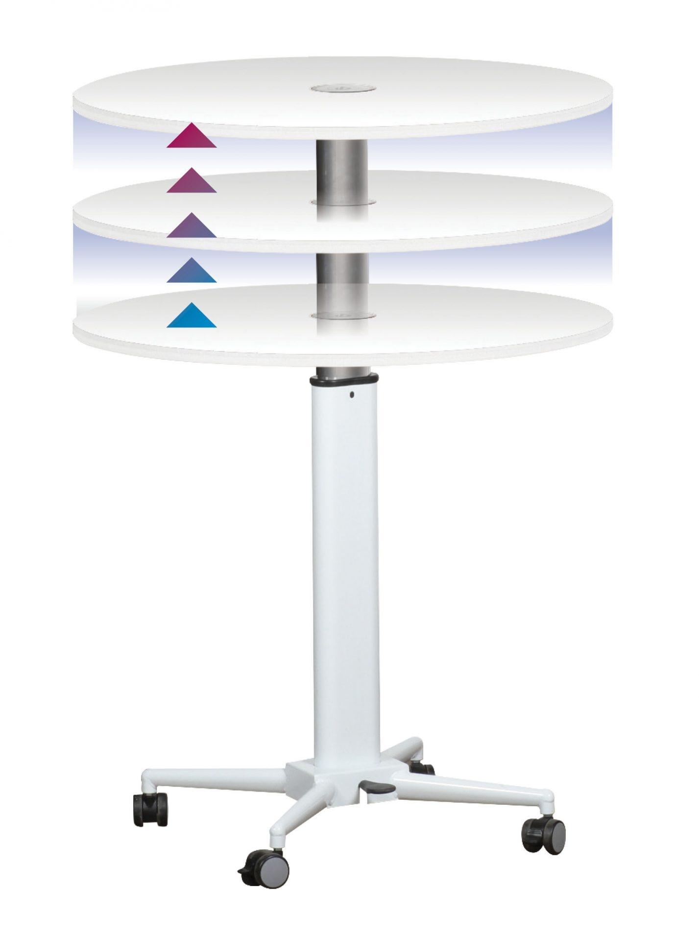 Breakroom Table Height Adjust Top 800mm
