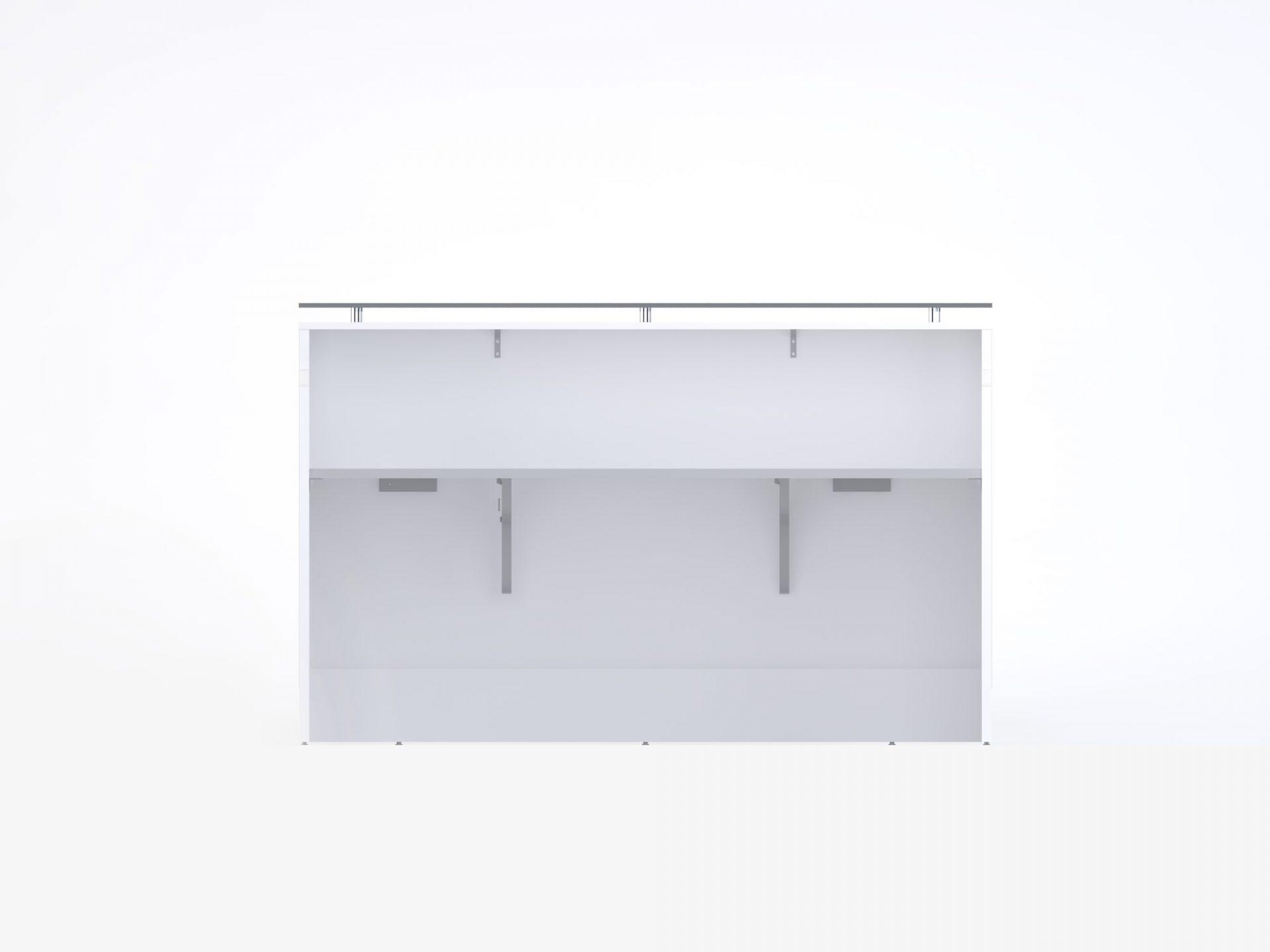 White Classic Reception Counter - Image 2