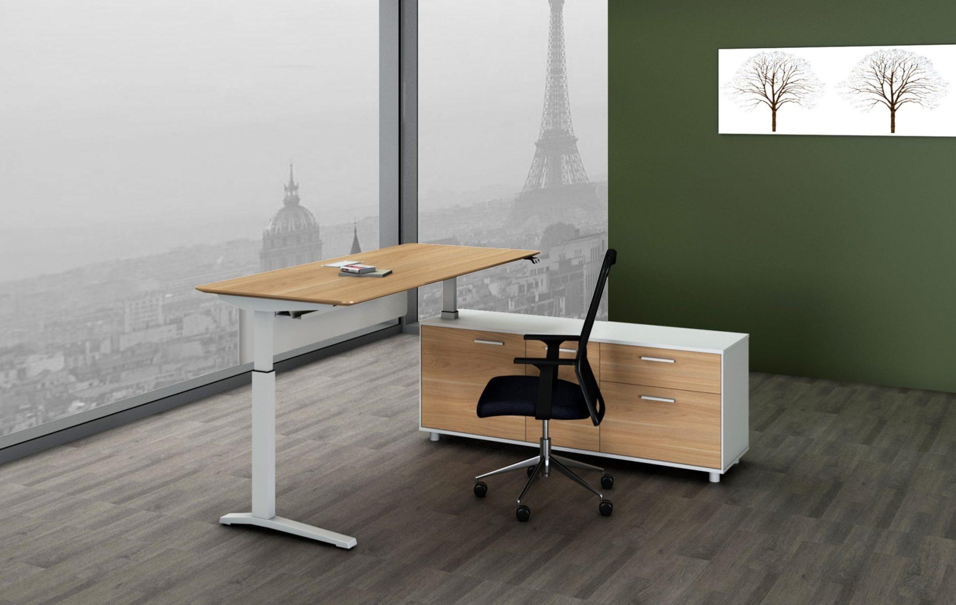 Potenza Electric Height Adjustable Executive Desk