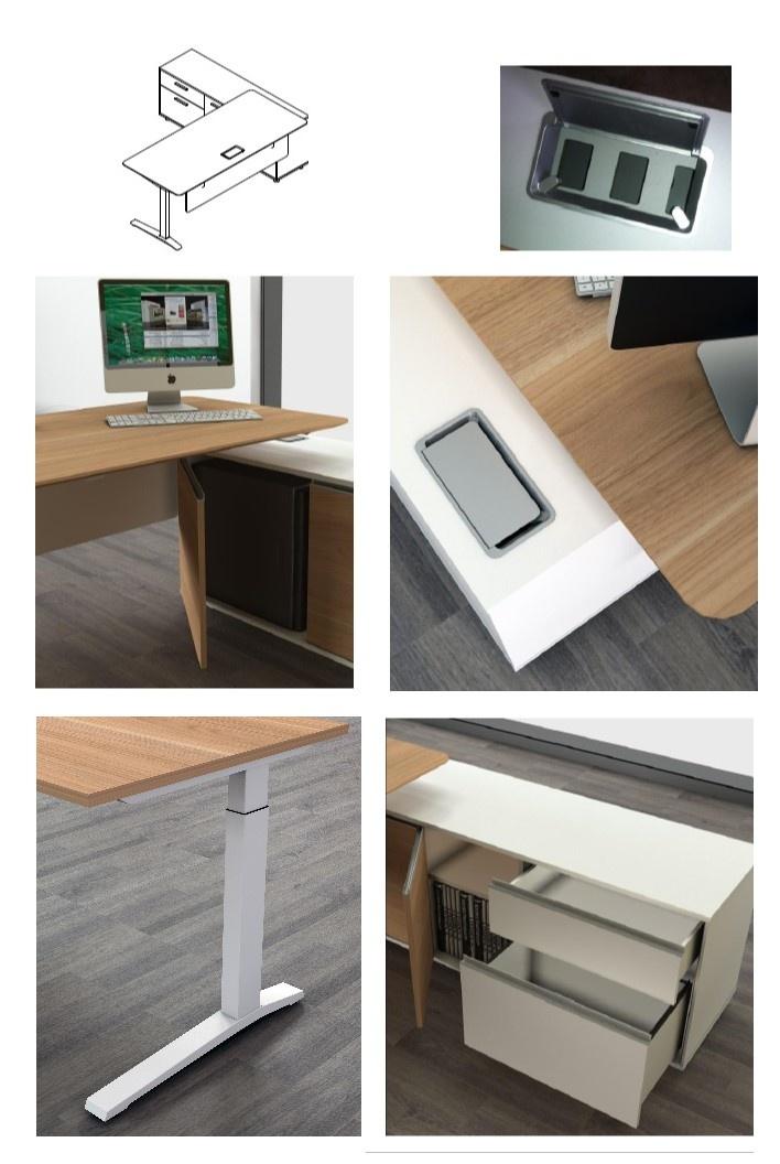 Potenza Electric Height Adjustable Executive Desk - Image 2