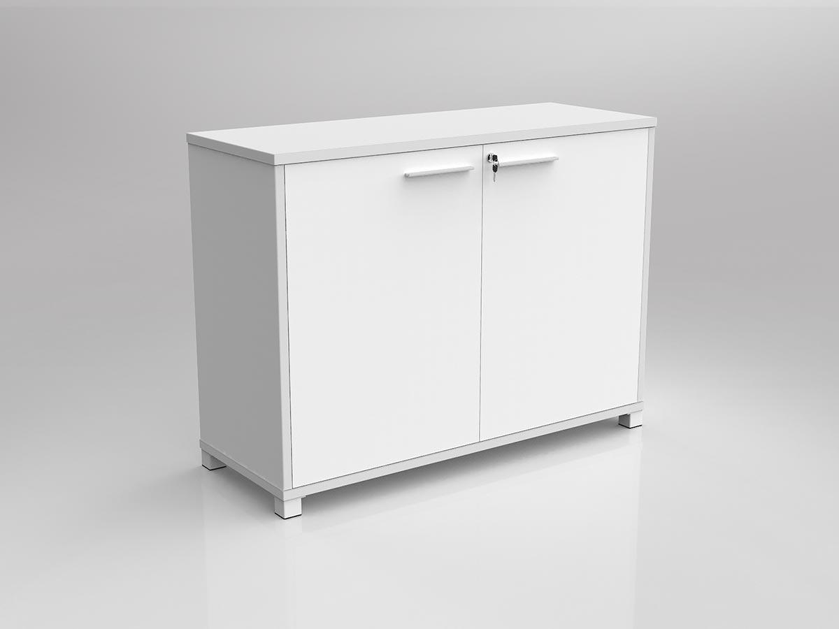 Axis Credenza White Storage Cabinet