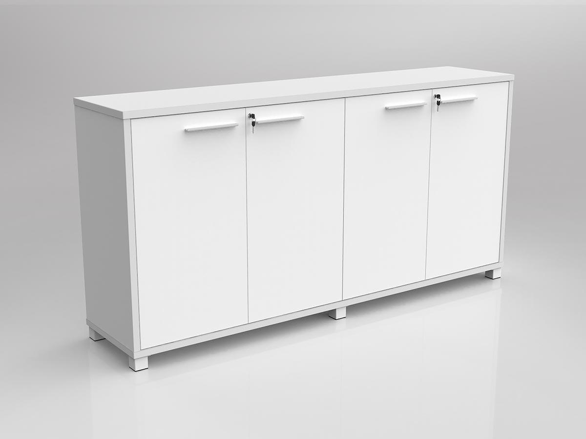Axis Credenza White Storage Cabinet - Image 3