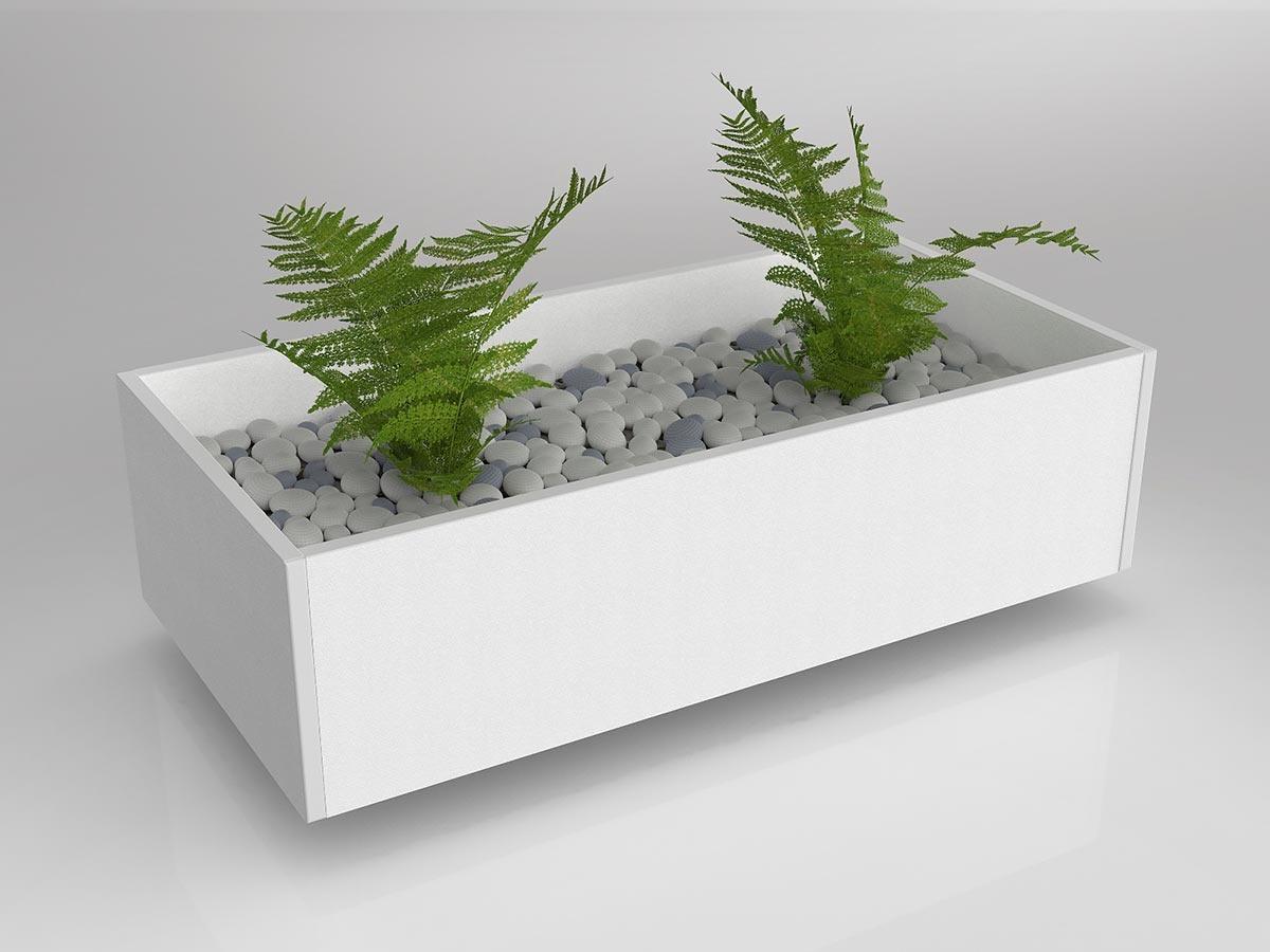 Axis/Anvil White Planter Box for Tambour Storage for Real Plants - Image 4