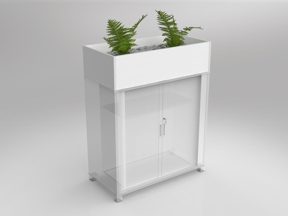 Axis/Anvil White Planter Box for Tambour Storage for Real Plants - Image 5
