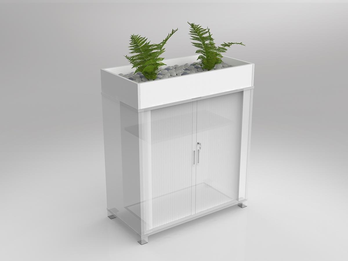 Axis/Anvil White Planter Box for Tambour Storage for Real Plants - Image 2