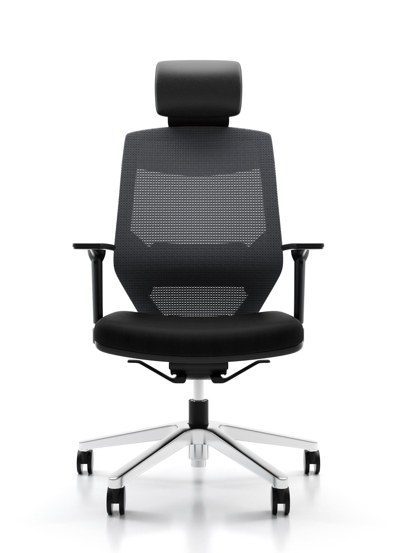 Vogue Mesh High Back Chair - Aluminium Base