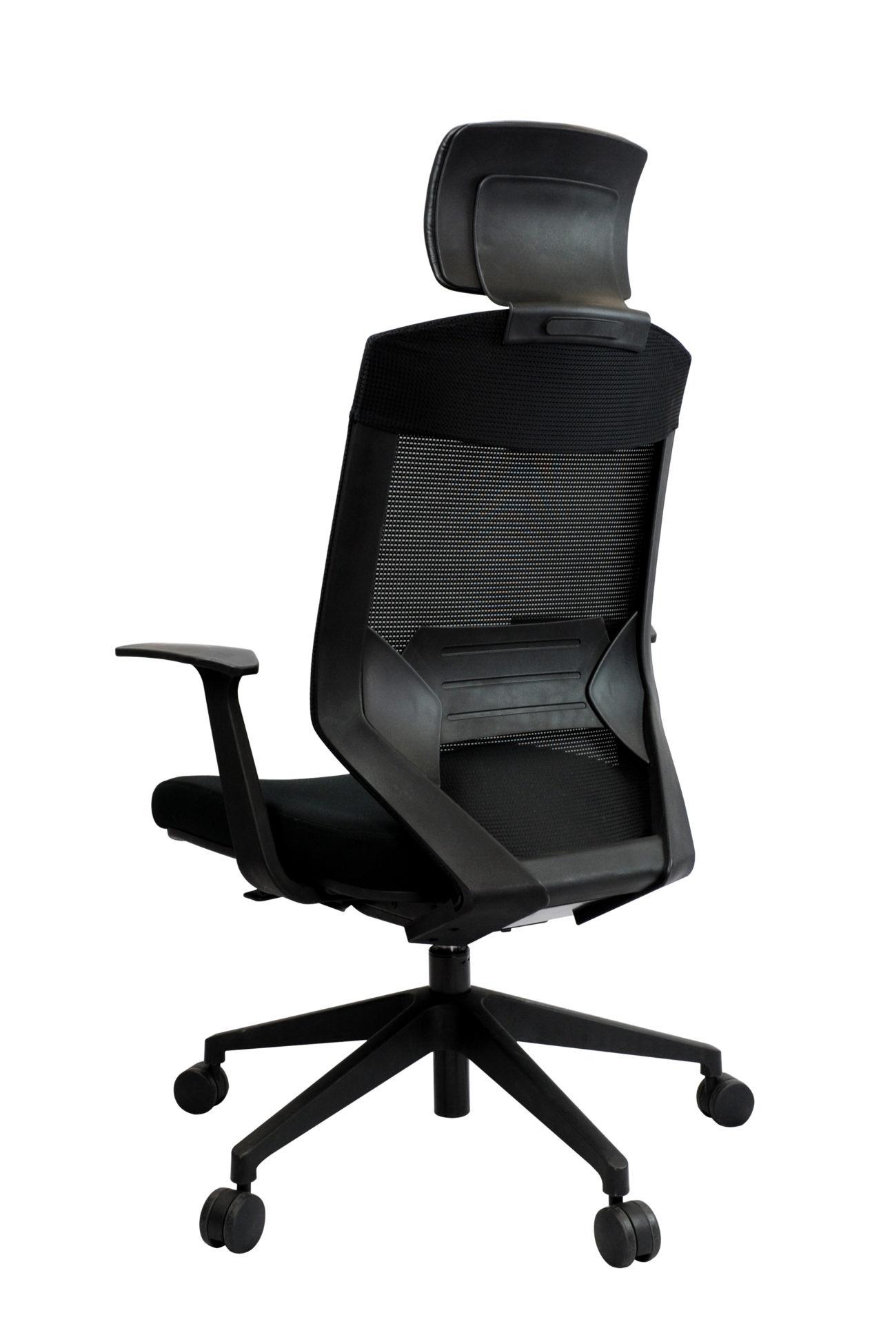 Vogue Mesh High Back Chair - Nylon Base - Image 2