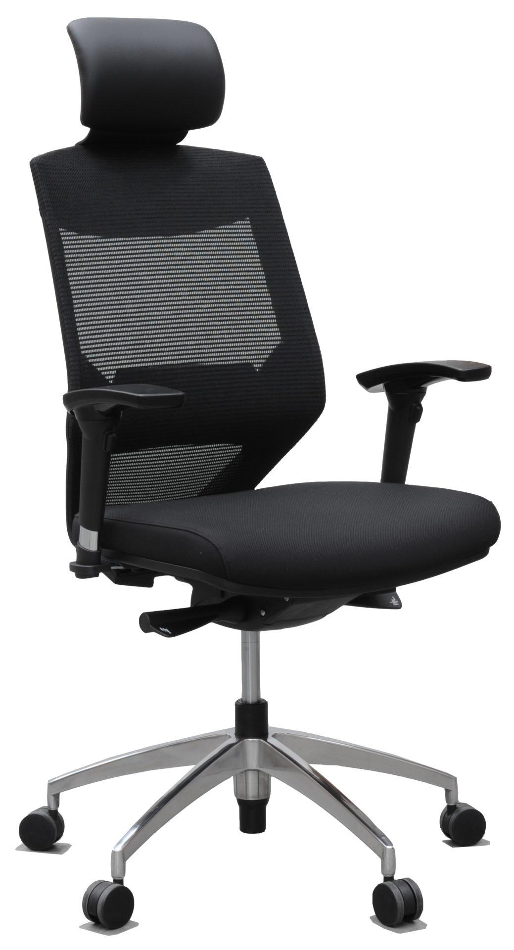 Vogue Mesh High Back Chair - Aluminium Base - Image 3