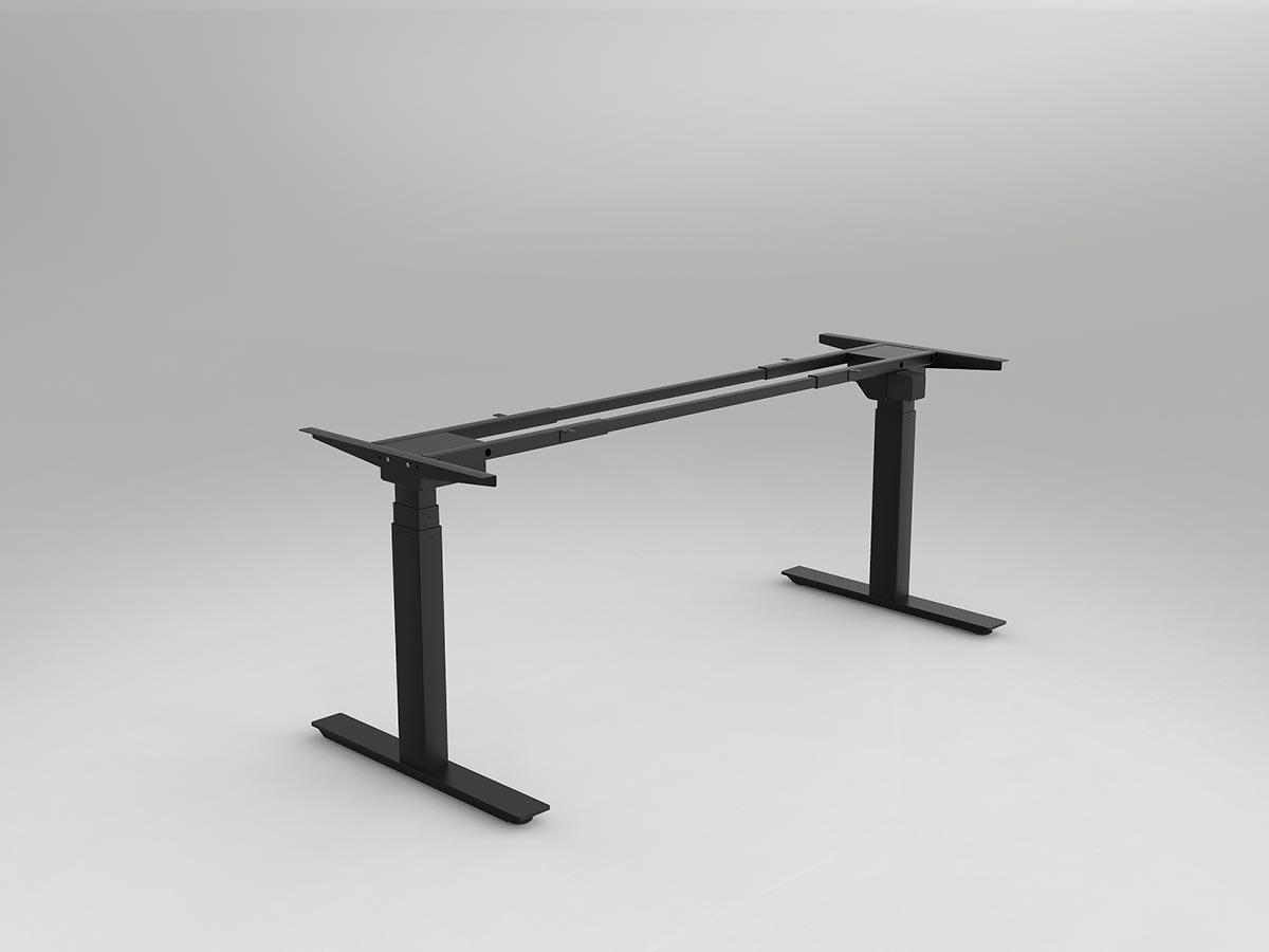 Agile Three Column Black Electric Desking Frame Individual