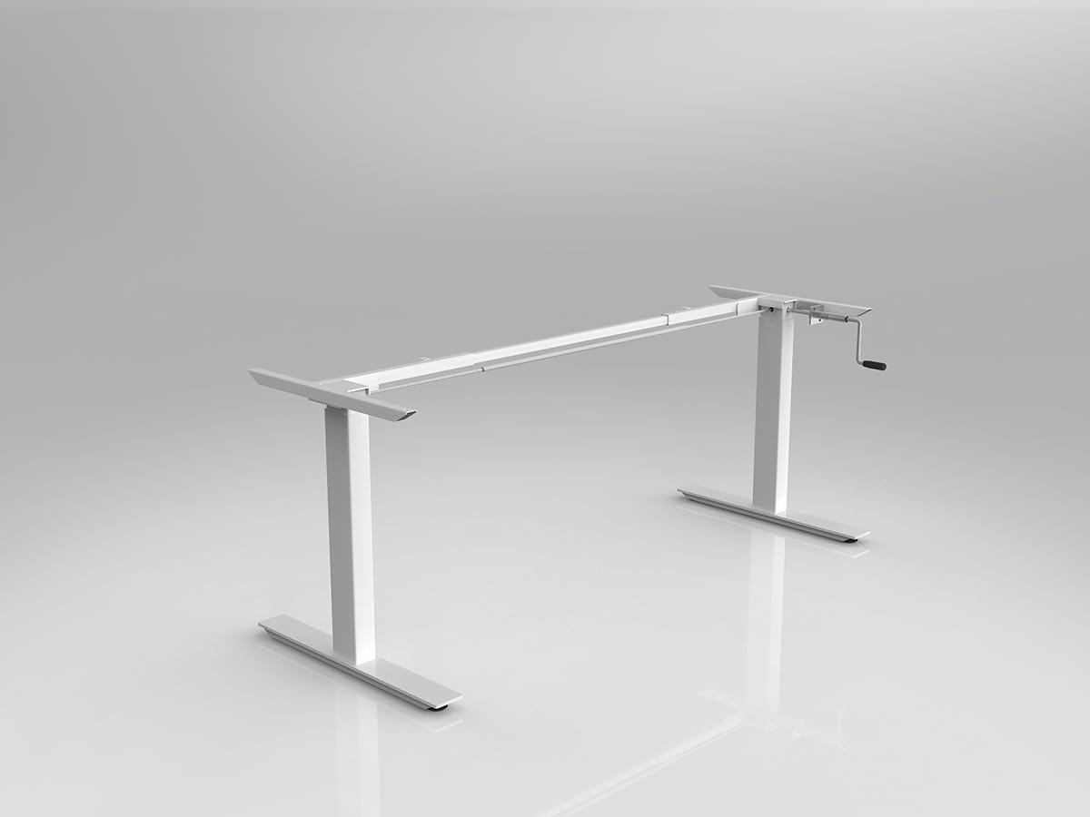 Agile Winder Desking Frame White Individual