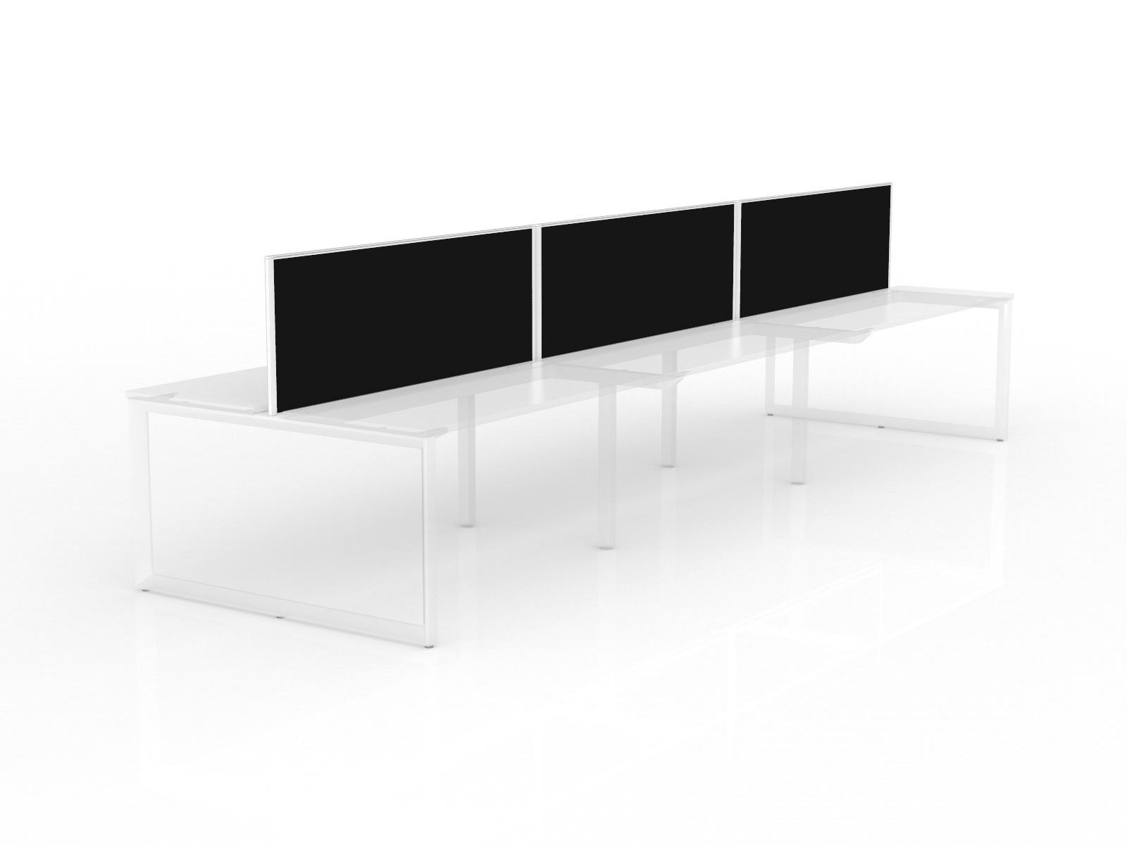 22mm Fabric Screens for Anvil 6-User Double Side Workspace for 800mm Deep Worktop - Image 2
