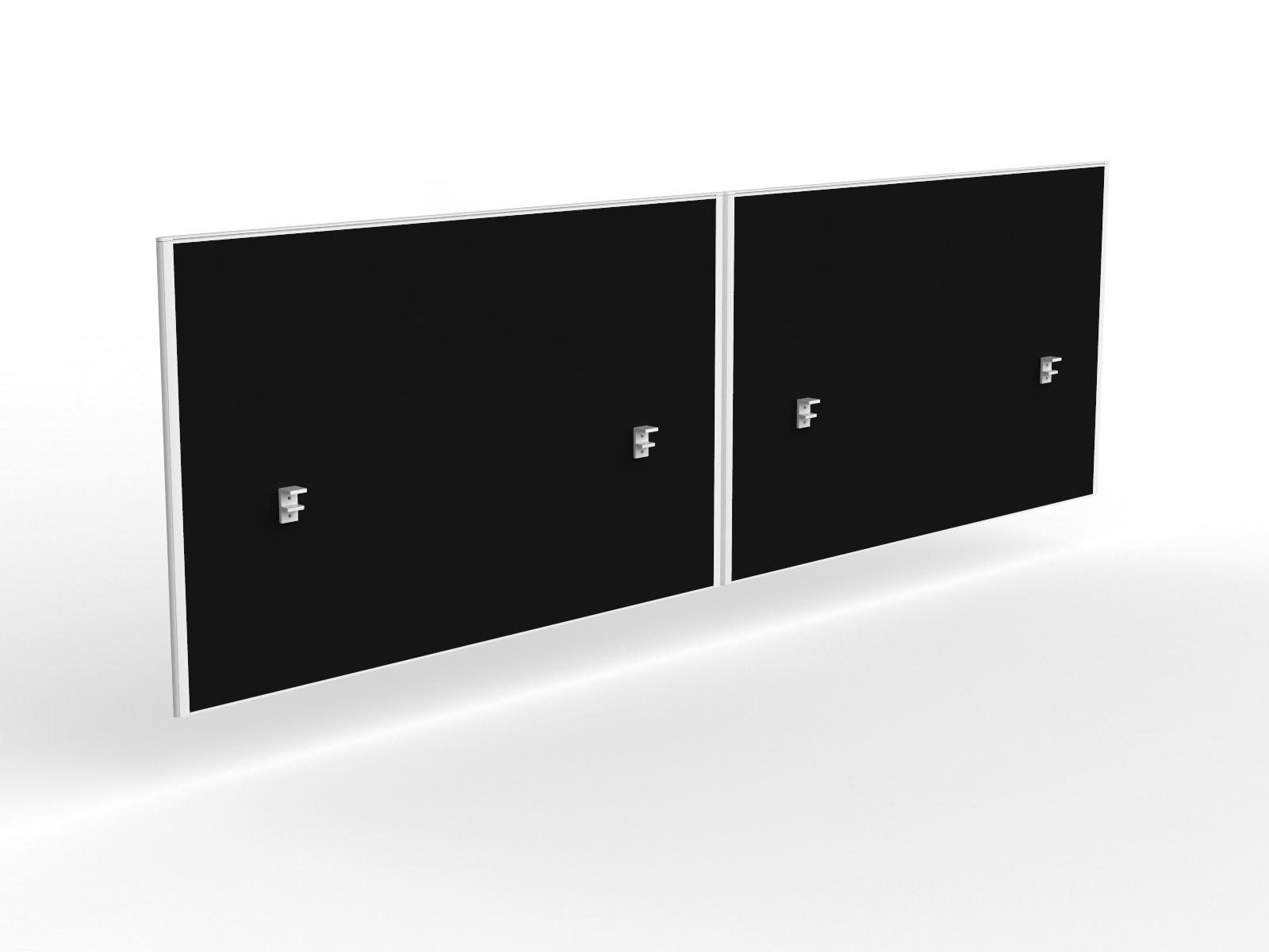 22mm Fabric Screens for Axis 2-User Straight Workspace for 800mm Deep Worktop