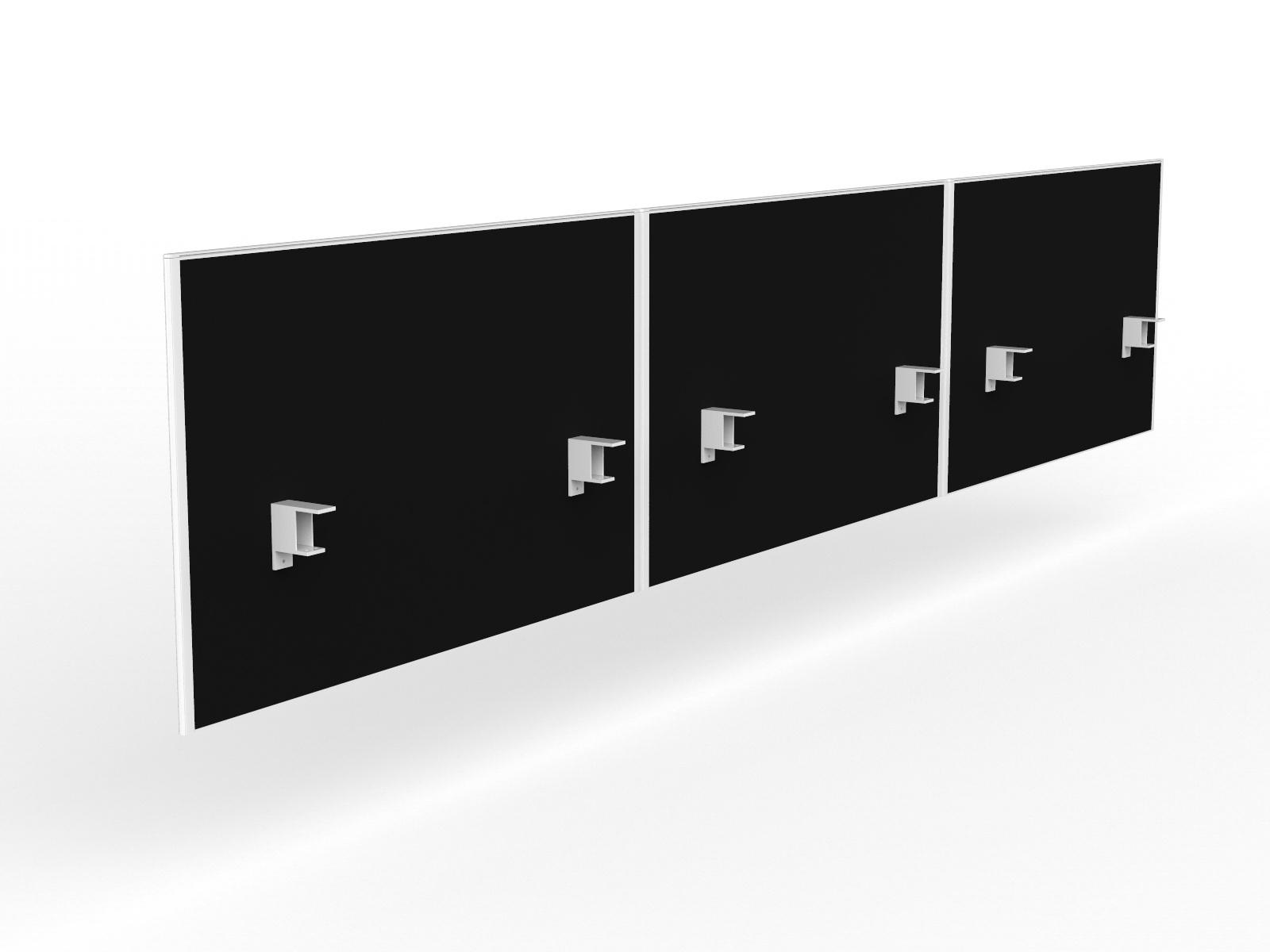 22mm Fabric Screens for Axis 3-User Straight Workspace with Offset Brackets