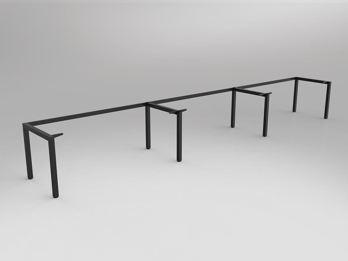 Axis Black Single Sided 3-User Workspace Frame