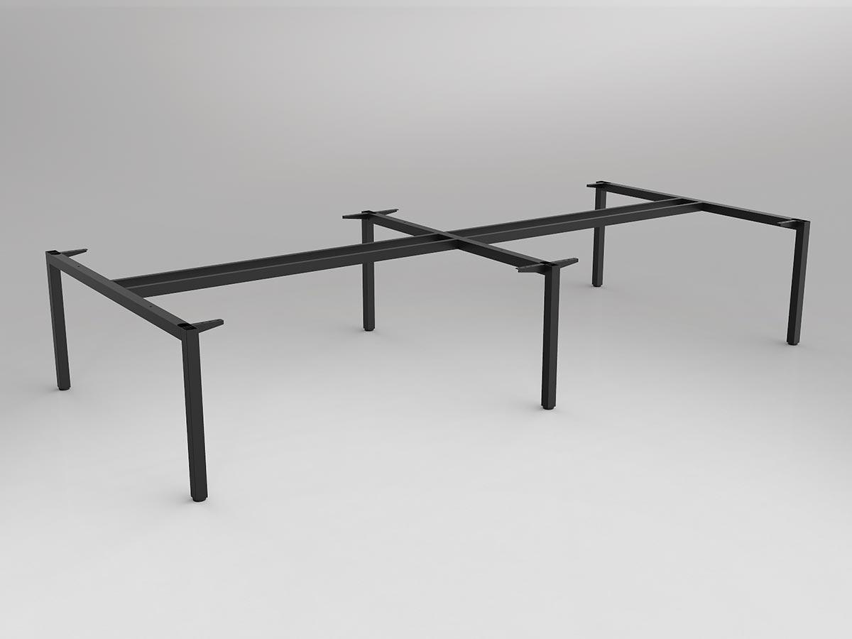 Axis Black Double Sided 4-User Workspace Frame