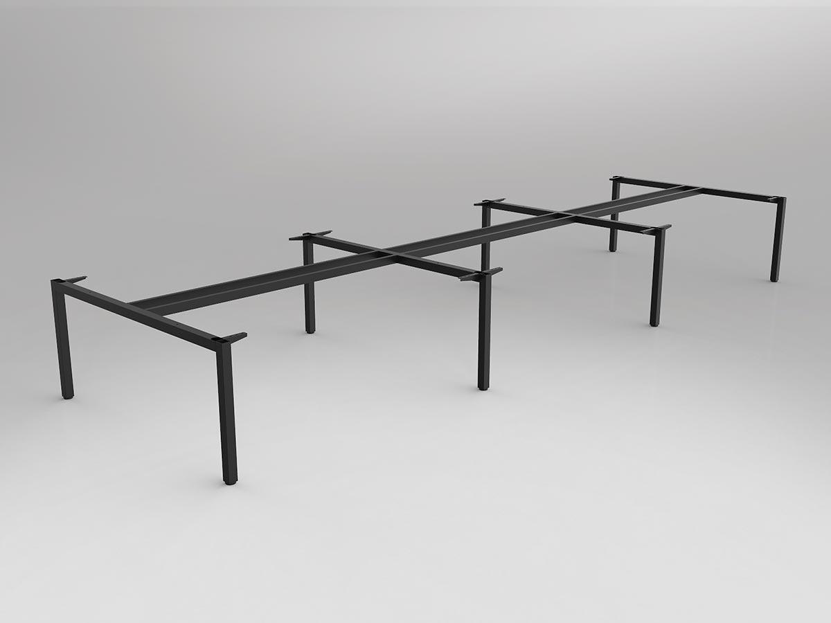 Axis Black Double Sided 6-User Workspace Frame
