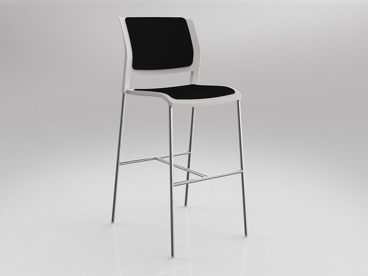 Game Barstool with Upholstered Seat & Back