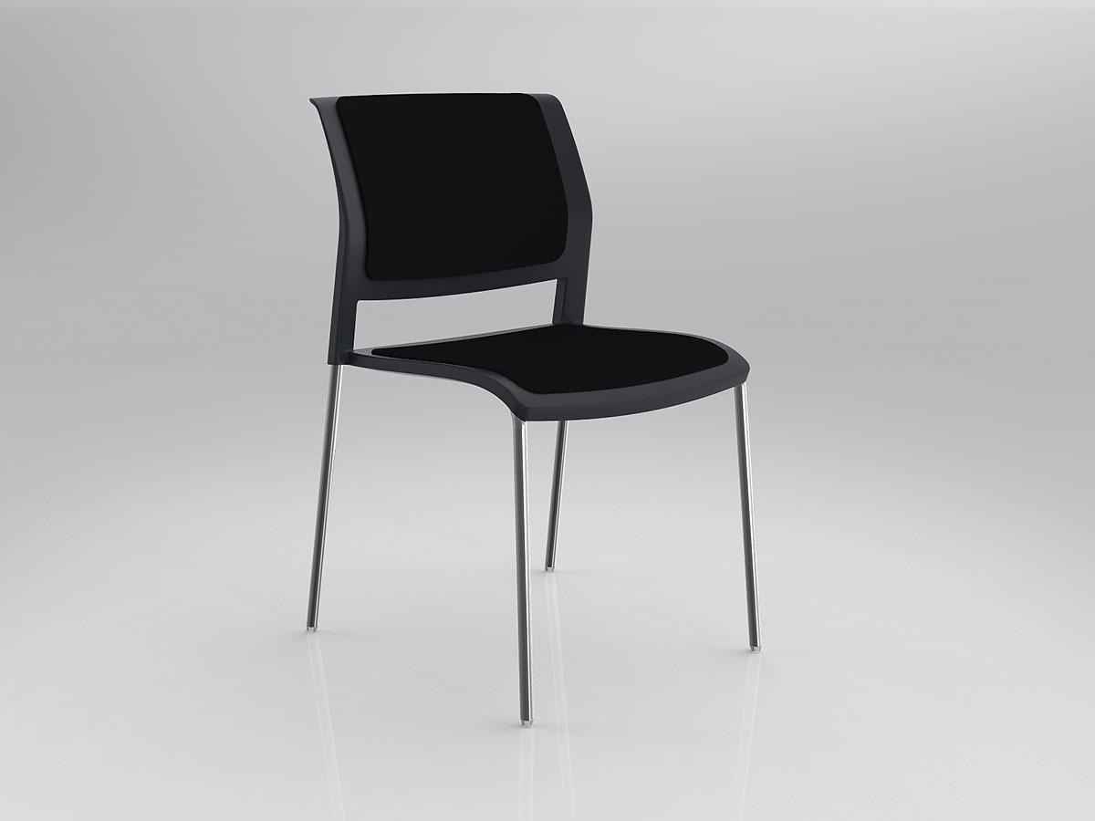 Game 4 Leg Chair with Upholstered Seat & Back - Image 2
