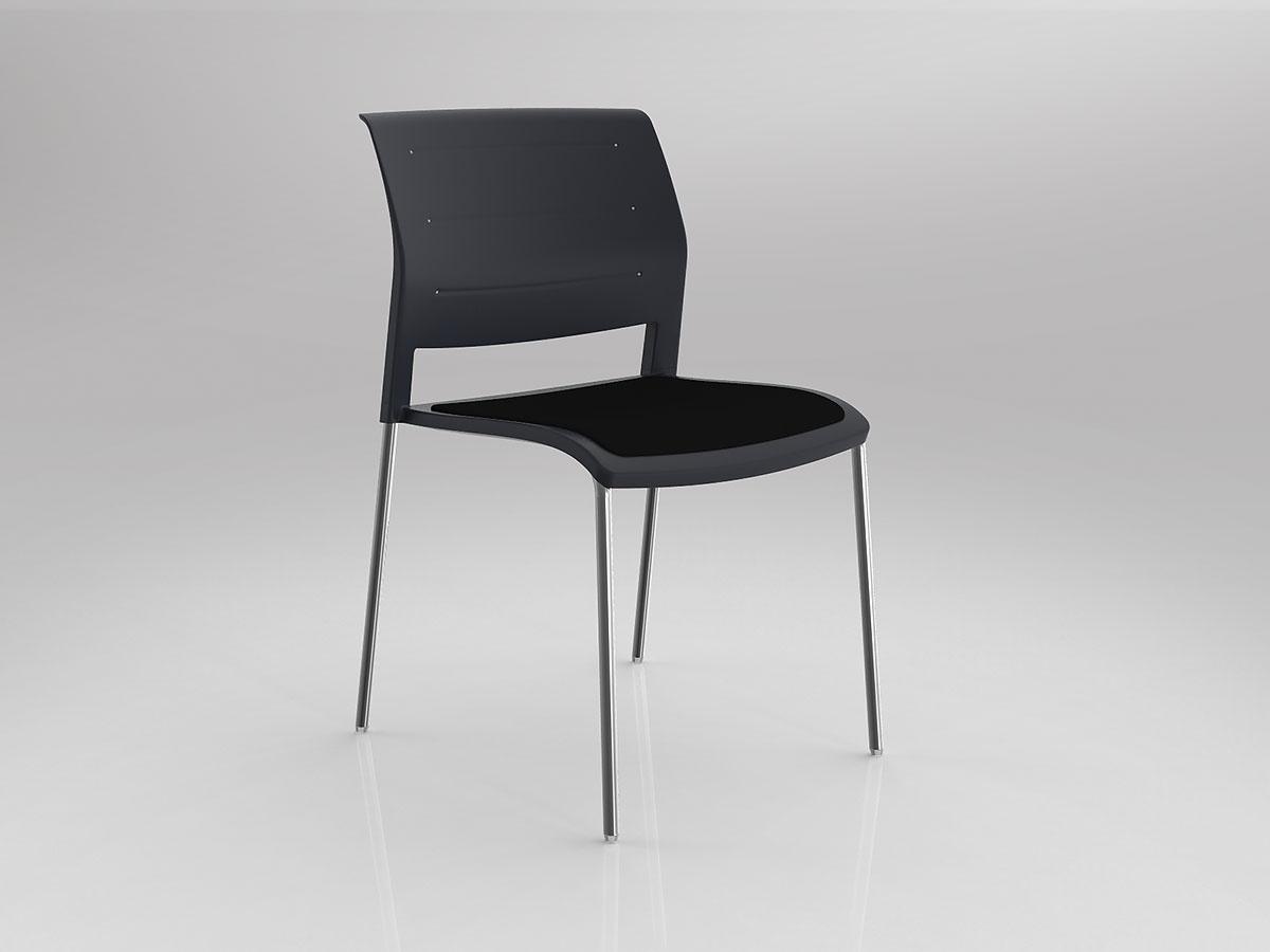 Game 4 Leg Chair with Upholstered Seat - Image 2