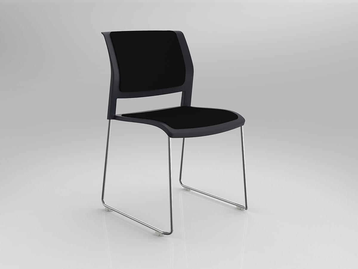 Game Sled Chair with Upholstered Seat & Back - Image 2