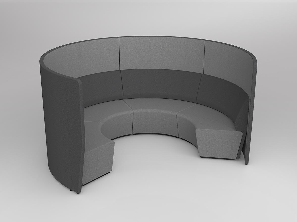 Motion Arc with Privacy Walls