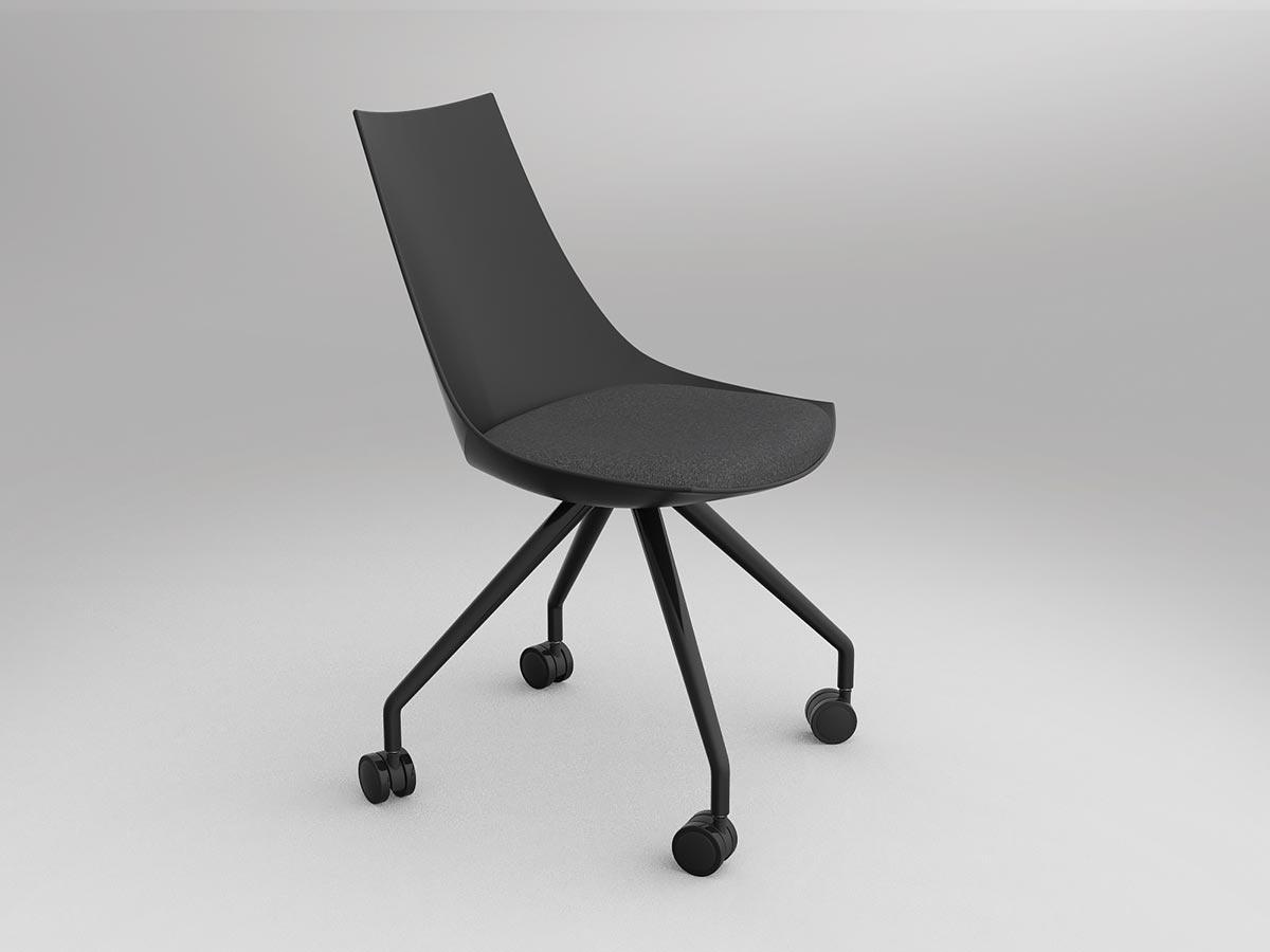 Luna Chair with Castor Base - Image 3
