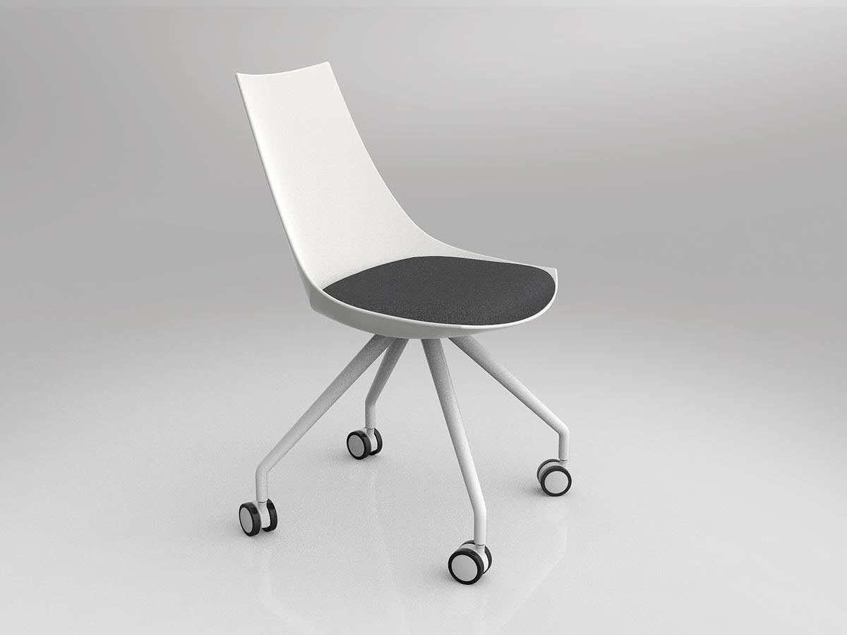 Luna Chair with Castor Base - Image 4