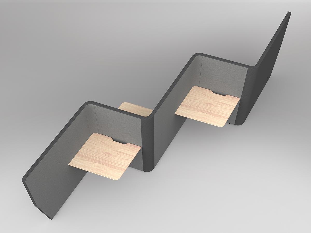 Motion Wave Work Pods 4x Worktops - Image 4
