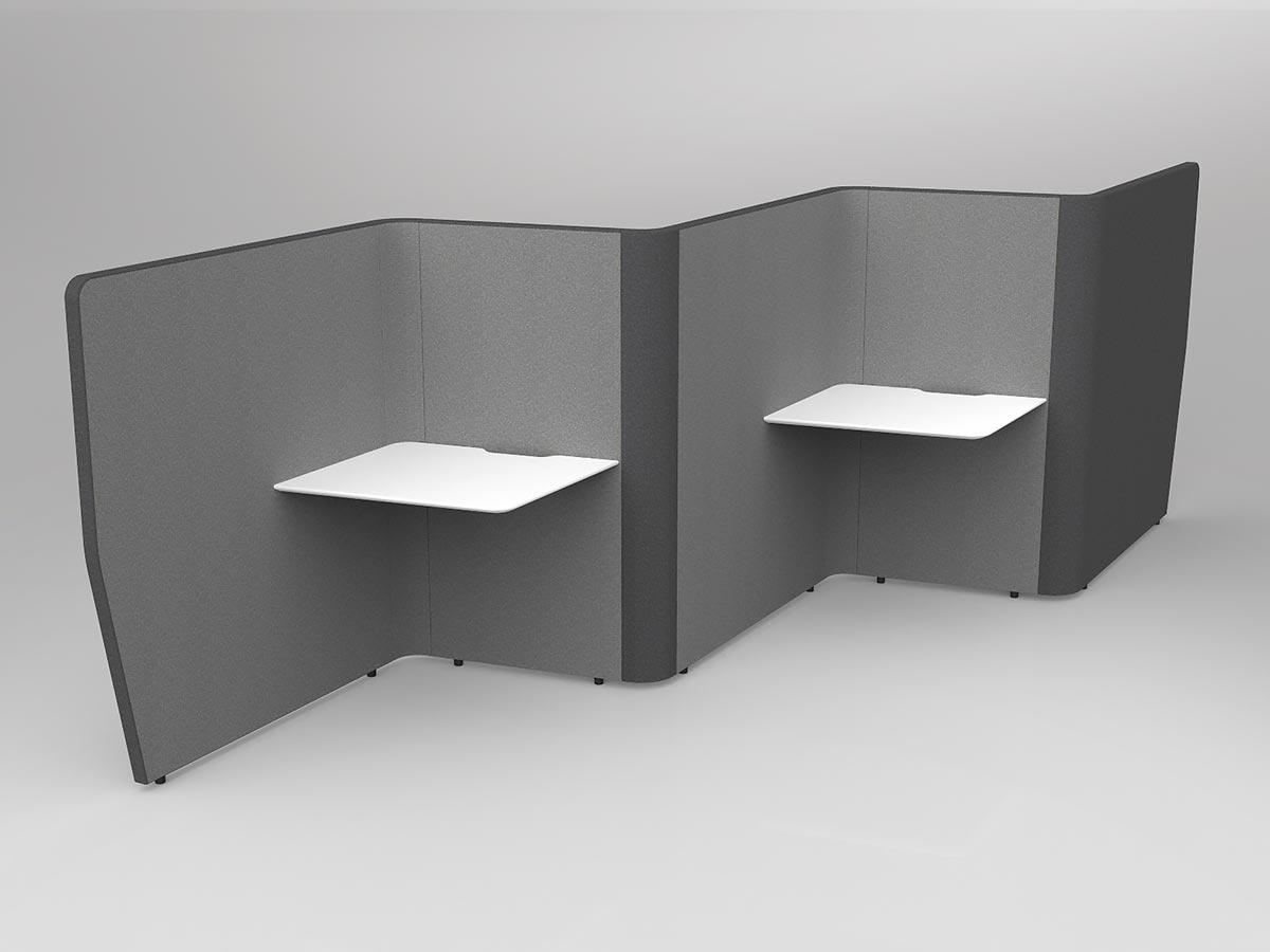 Motion Wave Work Pods 4x Worktops