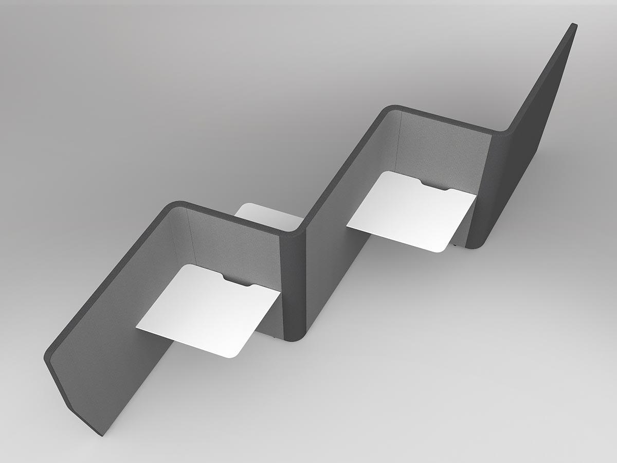 Motion Wave Work Pods 4x Worktops - Image 2