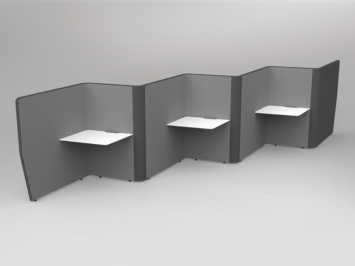 Motion Wave Work Pods 6x Worktops