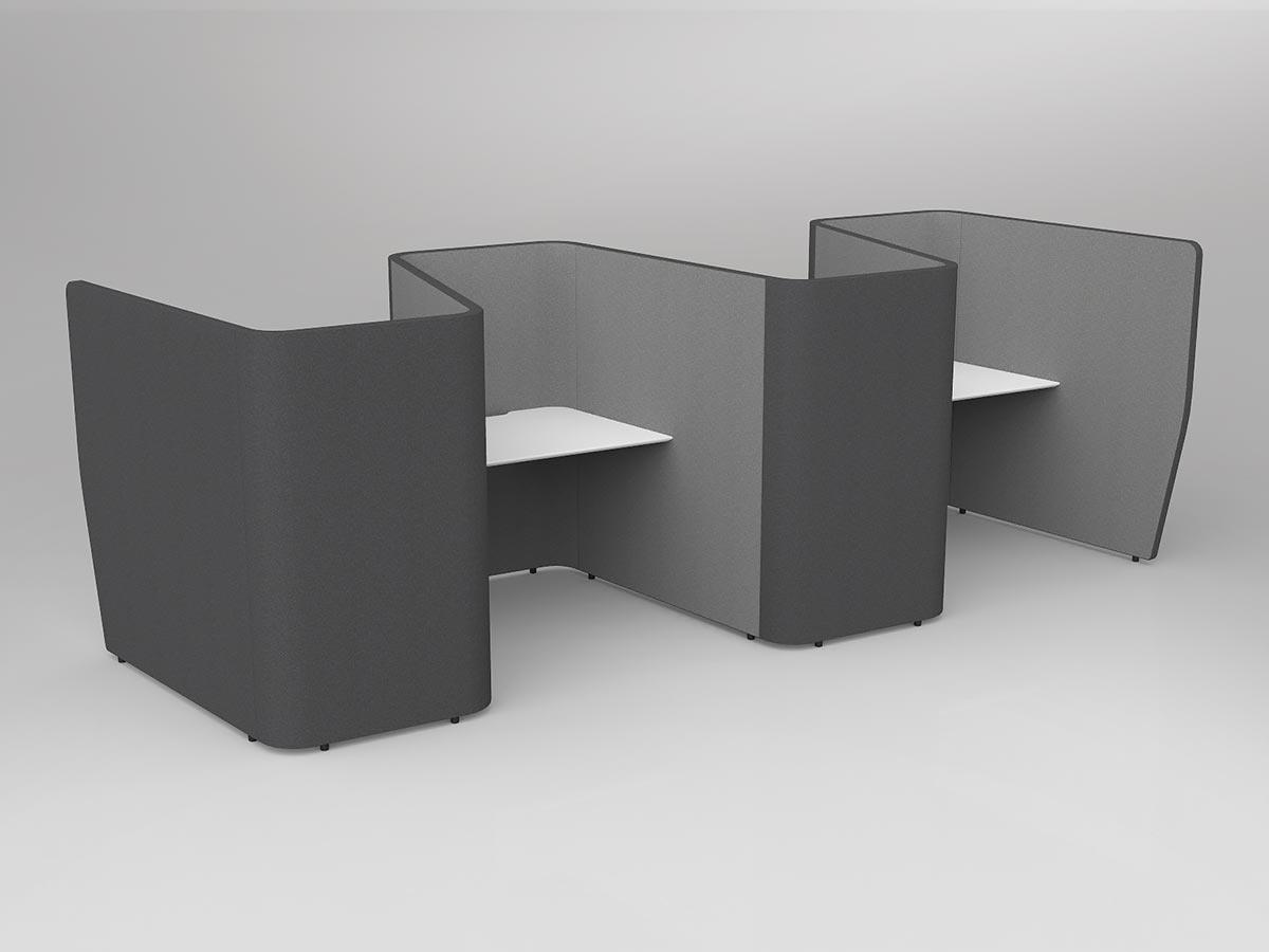 Motion Zip Work Pods 4x Worktops