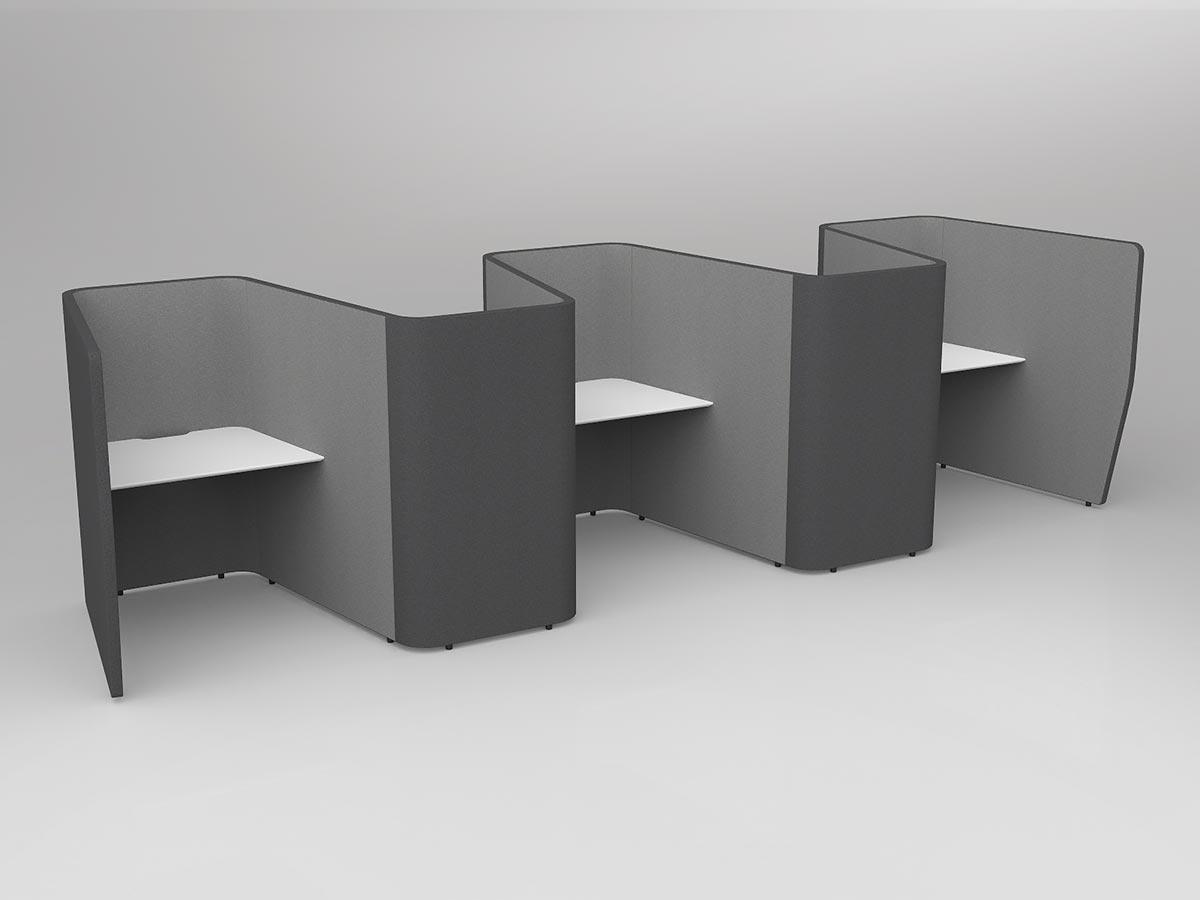 Motion Zip Work Pods 5x Worktops