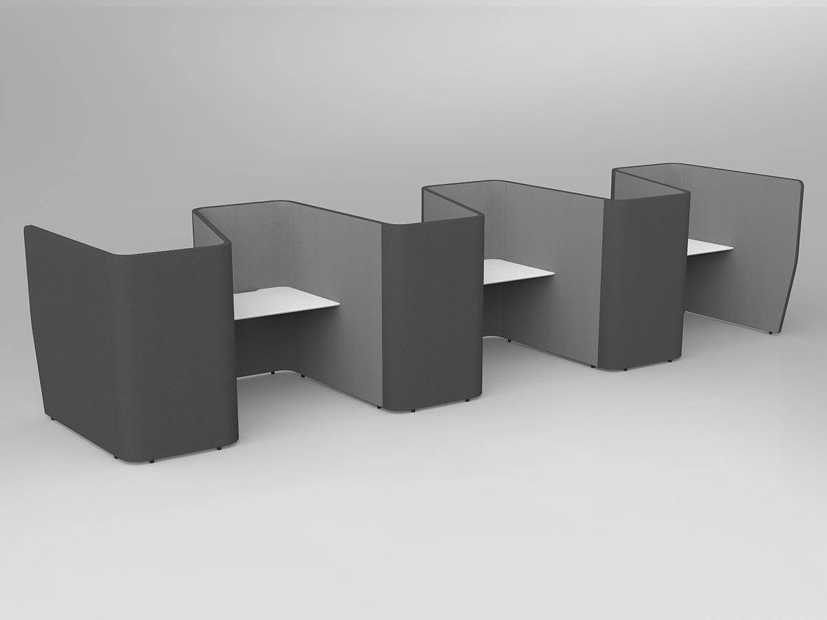 Motion Zip Work Pods 6x Worktops