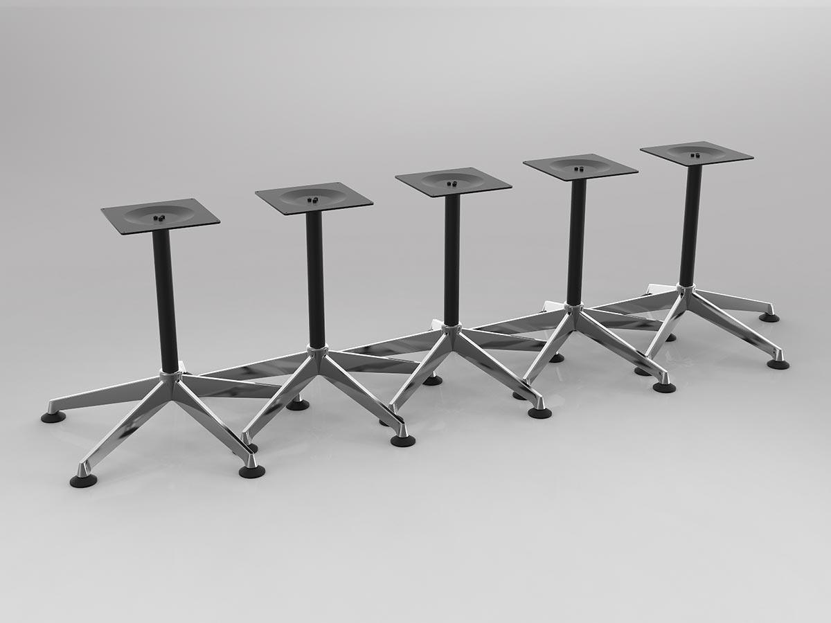 Modulus Meeting Table Frame Five Star Base Set of 5