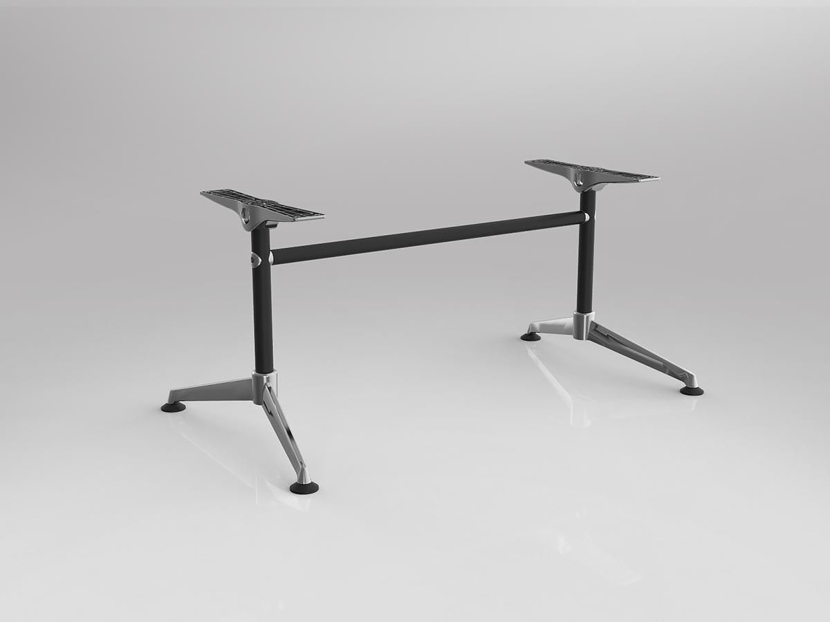 Modulus Single Collar Leg, Single Span, Drop Rail for Powerbox Table Frame