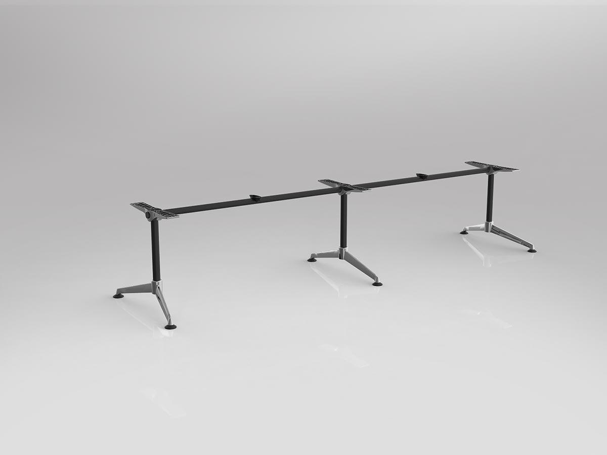 Modulus Single Collar Leg, Double Span Table Frame