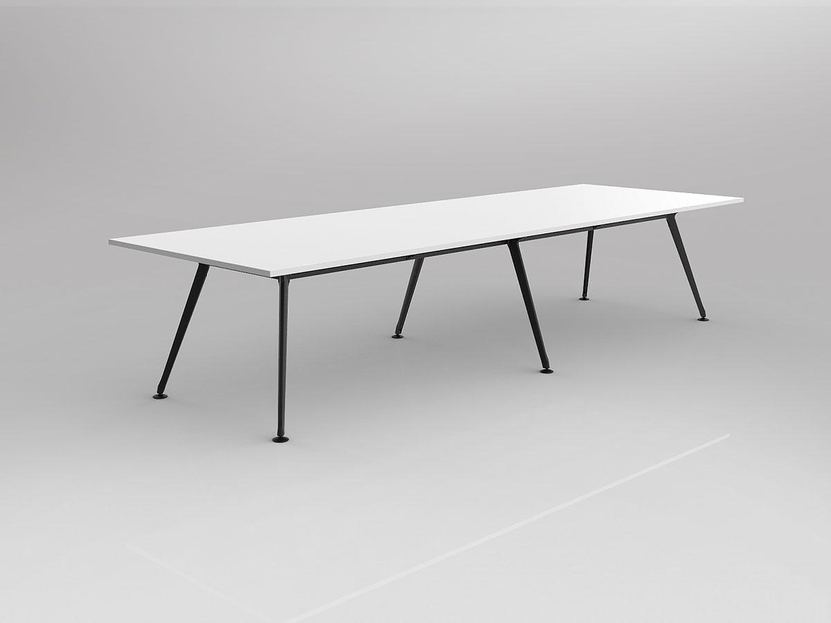 Team Meeting/Boardroom Table Rectangle Six Leg