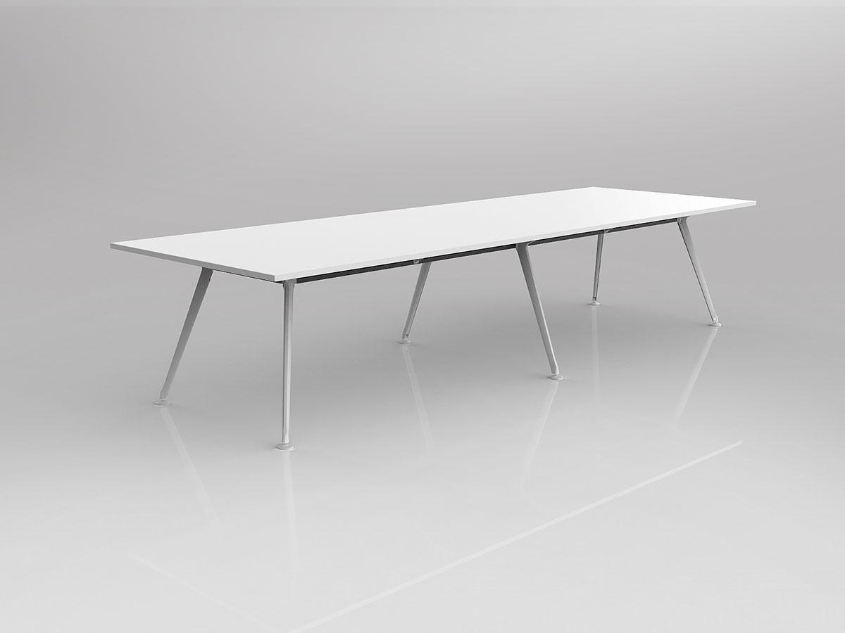Team Meeting/Boardroom Table Rectangle Six Leg - Image 2