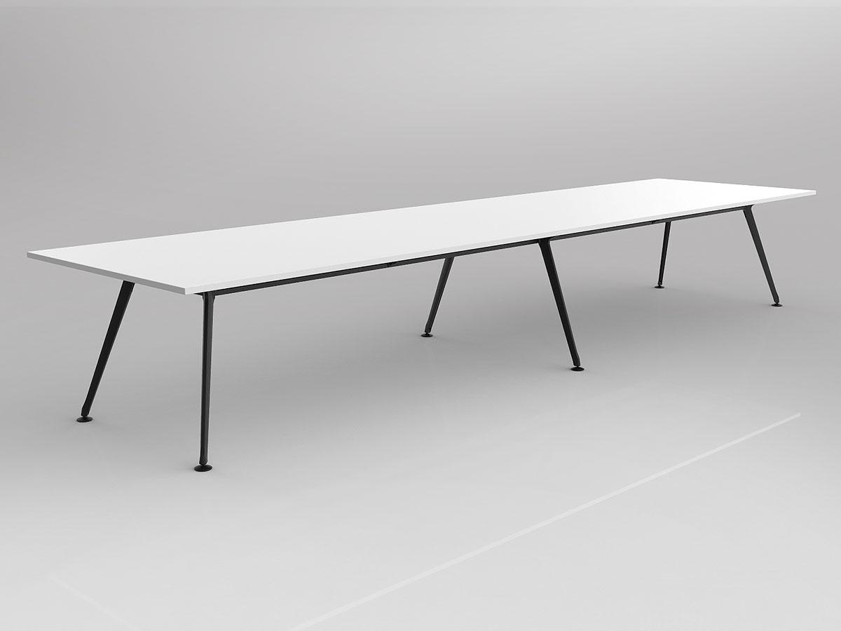 Team Meeting/Boardroom Table Rectangle Six Leg - Image 4