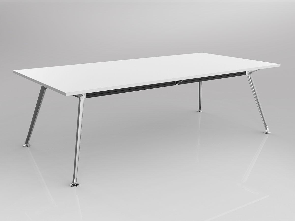 Team Meeting/Boardroom Table Rectangle Four Leg - Image 3