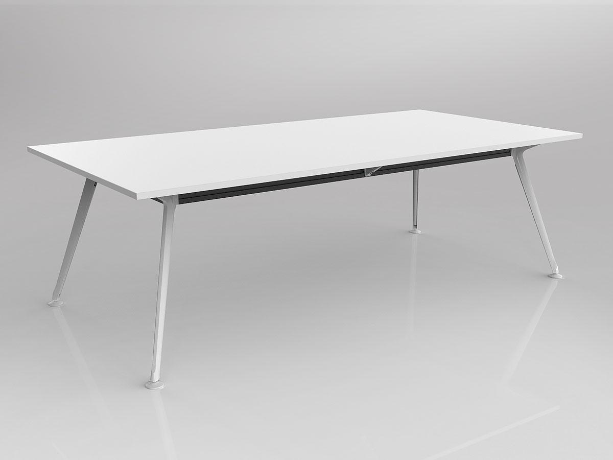 Team Meeting/Boardroom Table Rectangle Four Leg - Image 2