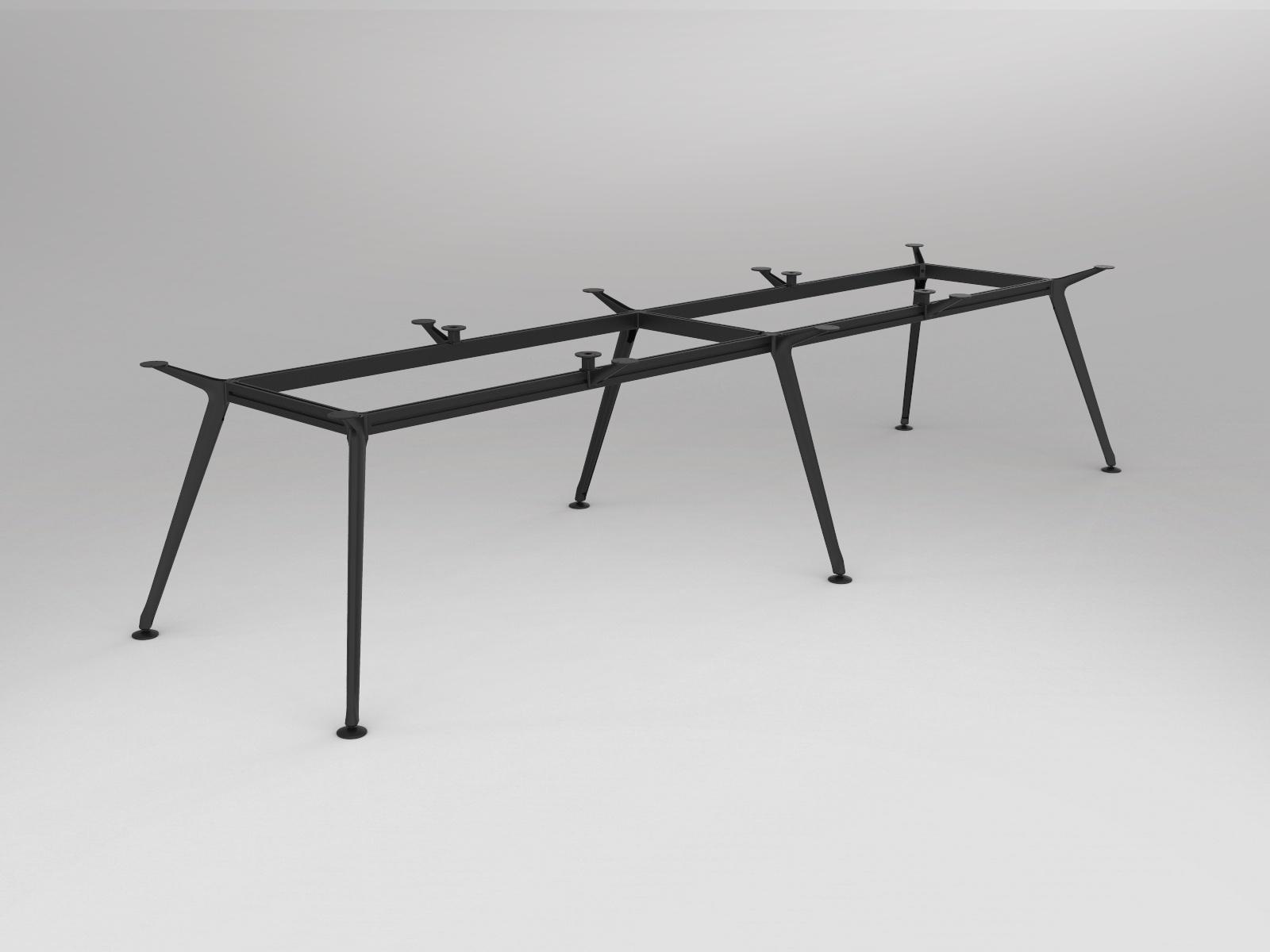 Team Meeting/Boardroom Table Rectangle Six Leg Frame Only