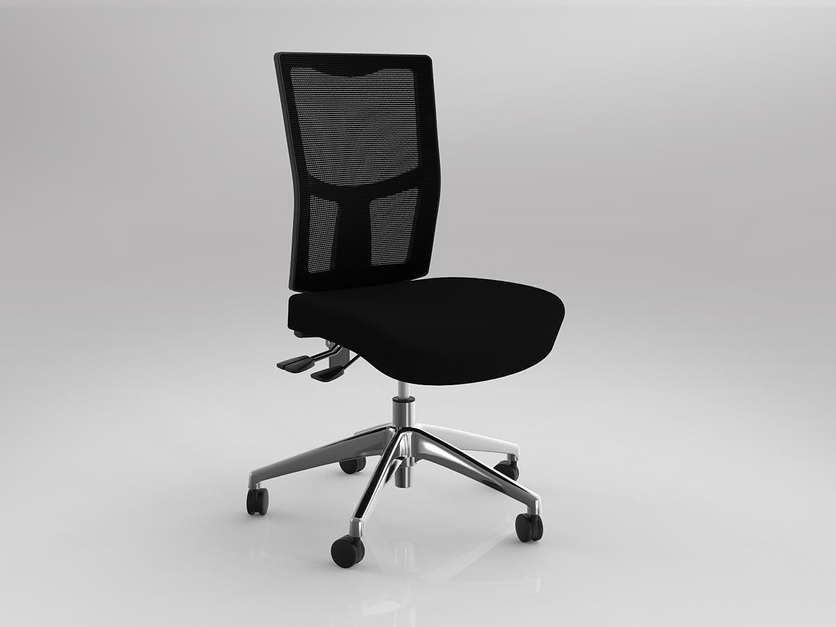 Urban Task Chair with Polished Alloy Base
