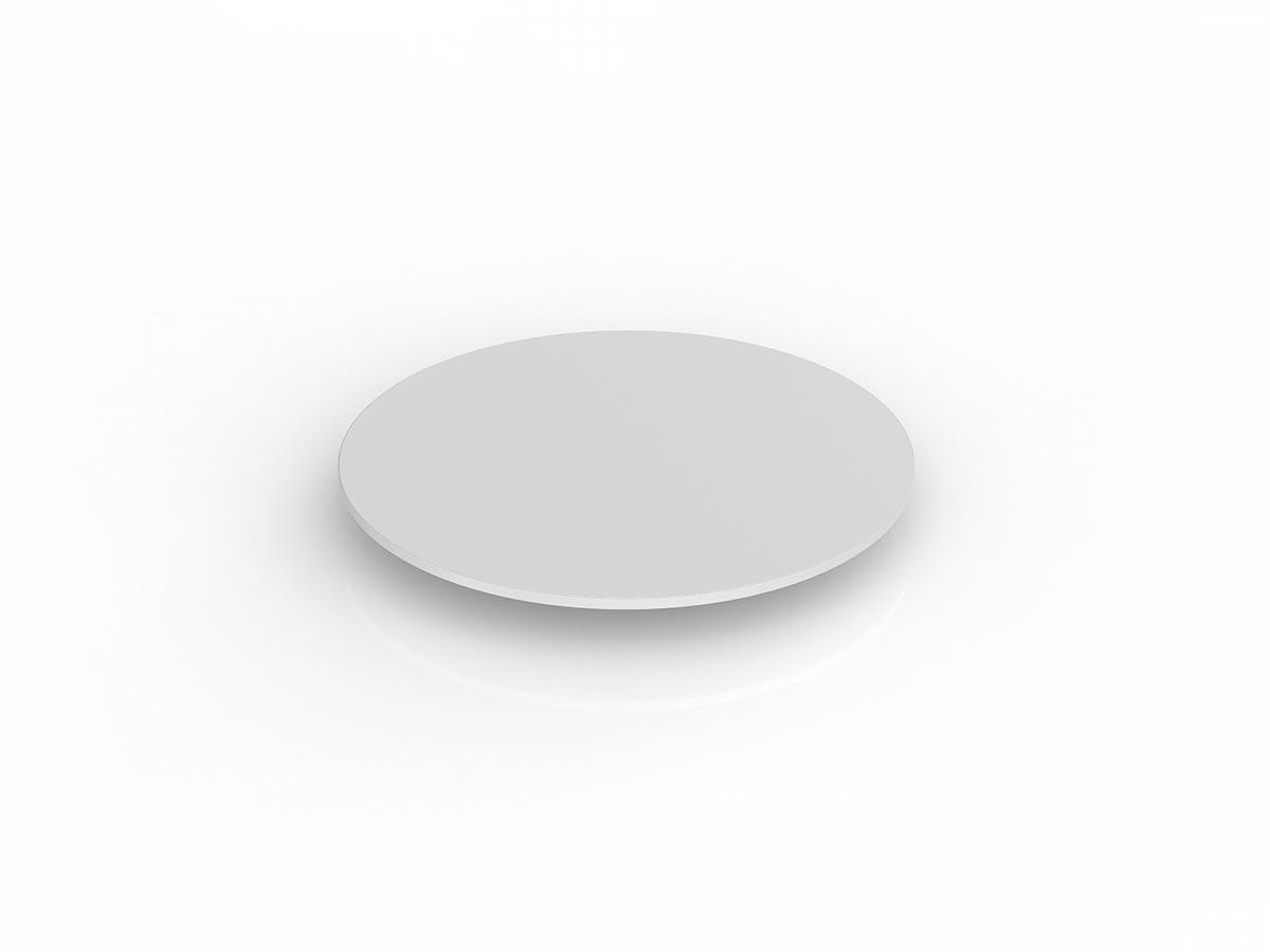 Axis Round Worktop in White