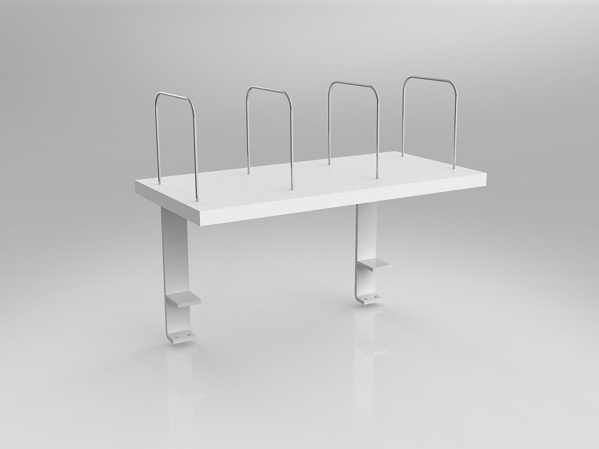 Axis/Anvil White Deskmount Shelf