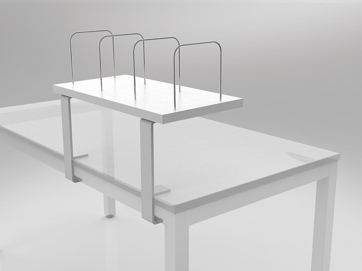 Axis/Anvil White Deskmount Shelf - Image 3