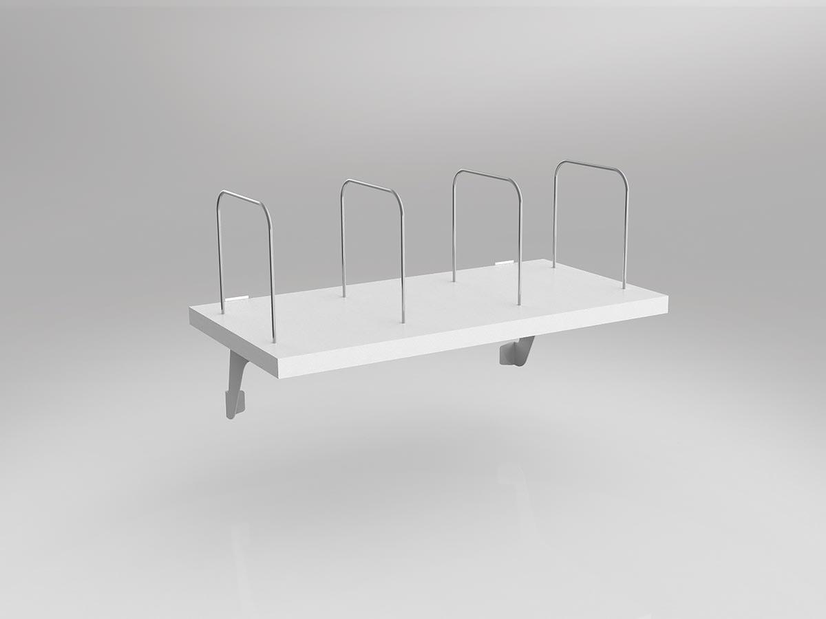 Axis White Screenmount Desk Shelf