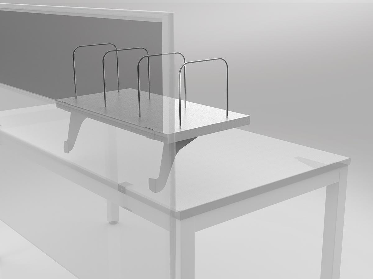 Axis White Screenmount Desk Shelf - Image 3