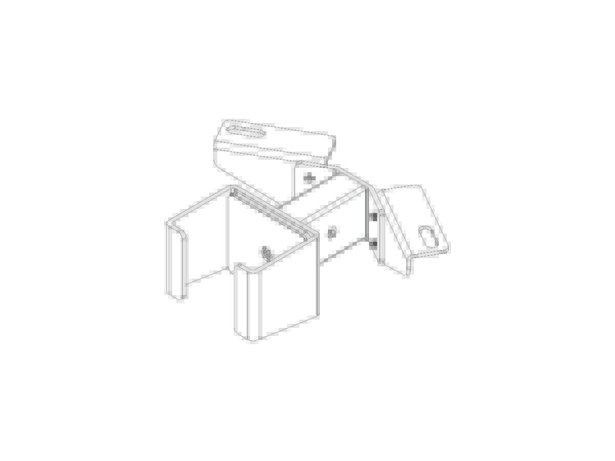 Agile Screen Bracket for 120 Degree Workstation